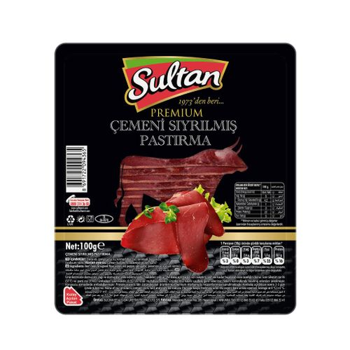 Sultan Dilimli Seç. Pastırma 100g