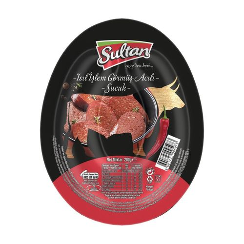 Sultan Isıl İşlem Görmüş Vakumlu Kangal Sucuk 200 Gr
