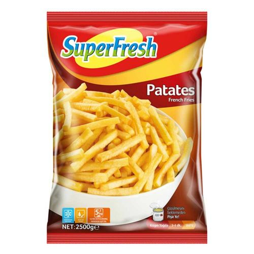 Superfresh Dondurulmuş Patates 2.5 KG