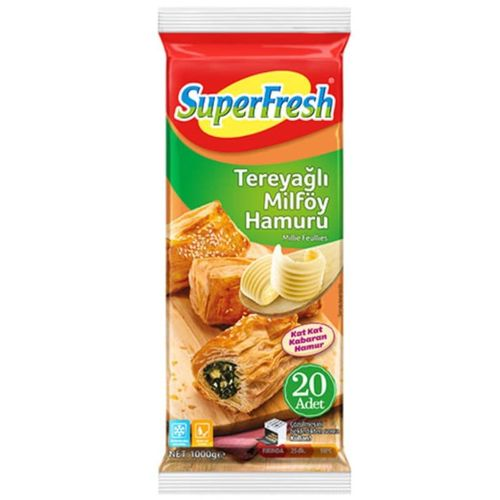 Superfresh Tereyağlı Milföy Hamuru 1 KG