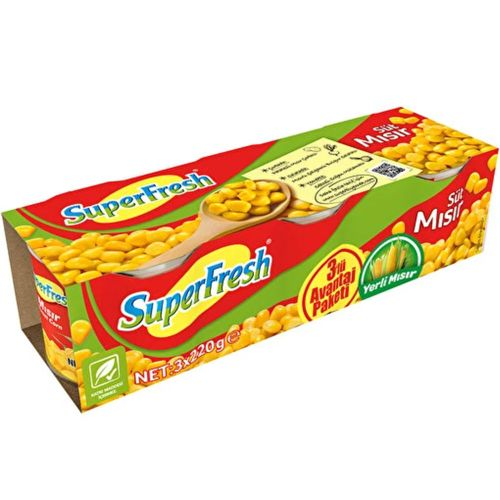 Superfresh Süt Mısır 3 Lü Avantaj Paketi 3 x 200 Gr