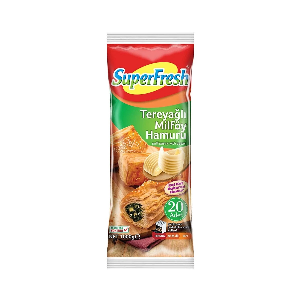 Superfresh Tereyağlı Milföy 1 Kg
