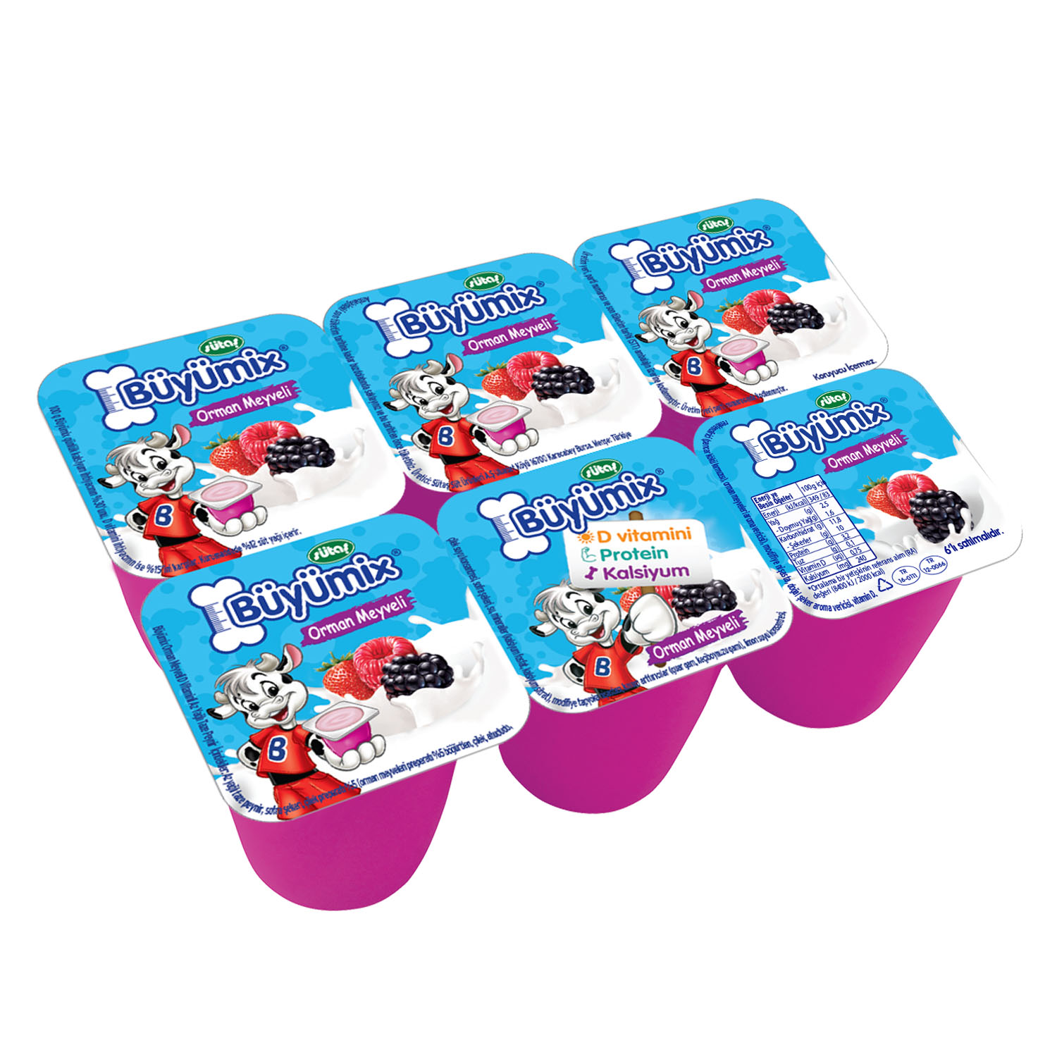 Sütaş Büyümix Orman M 6x40 Gr