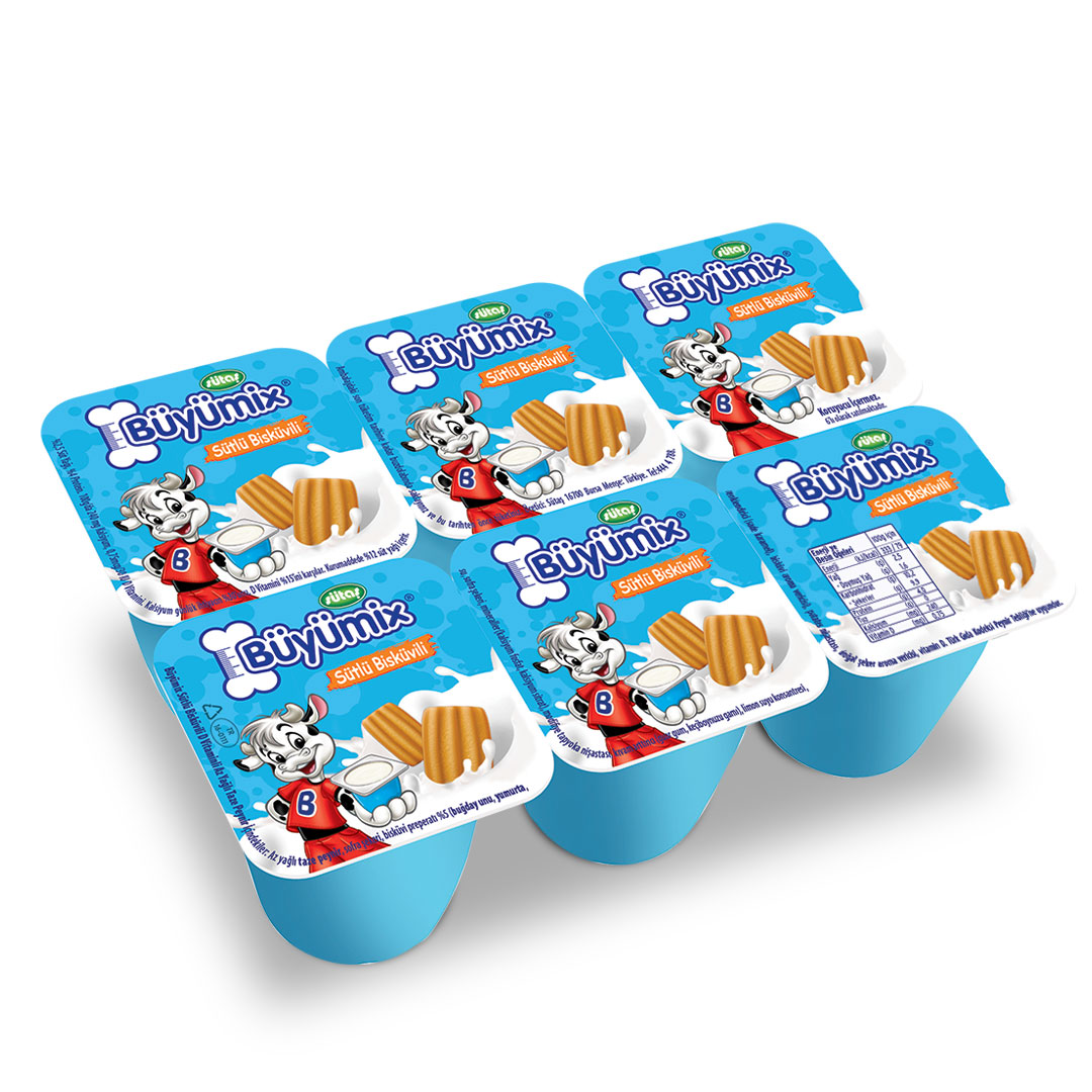 Sütaş Büyümix Süt Bisküvi 6 x 40 Gr