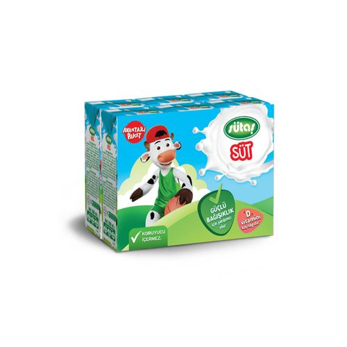 Sütaş Süt %2,5 Yağlı 6x180 Ml