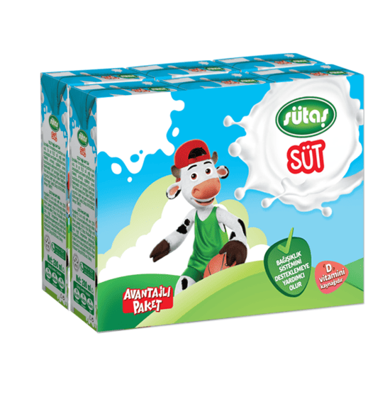 Sütaş Süt %2,5 Yağlı 6x180 Ml