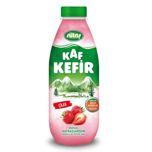 Sütaş Kaf Kefir Çilek 1 Lt