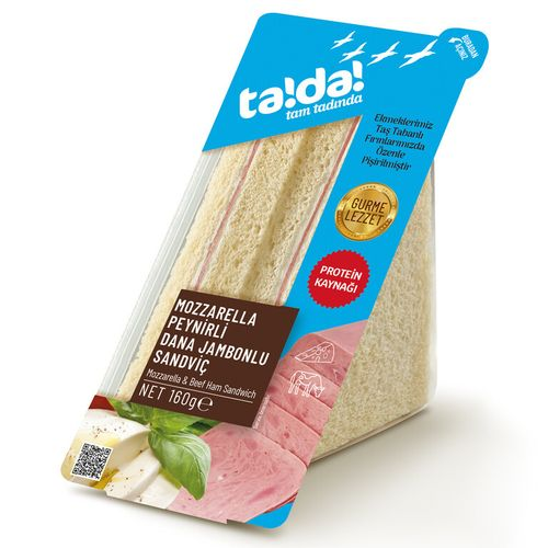 Tada Mozzarella Dana Jambonlu Gurme Sandviç 160 Gr