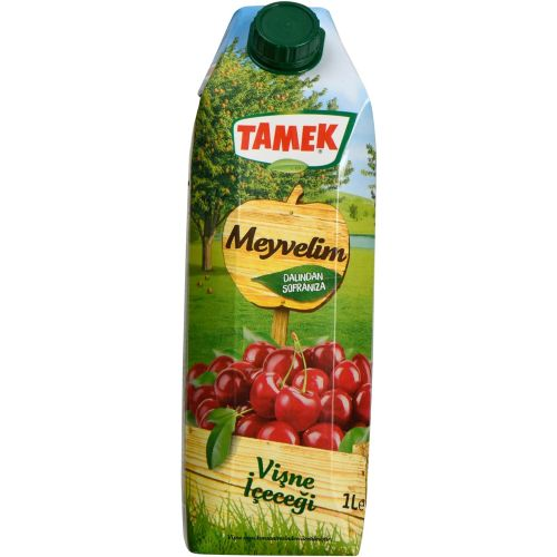 Tamek Meyvelim Vişneli İçecek 1 Lt Tetra