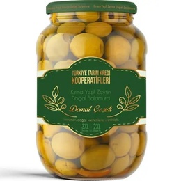 Tarım Kredi Domat Kırma Yeşil Zeytin 3XL-2XL 400 Gr