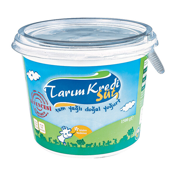 Tarım Kredi Tam Yağlı Doğal Yoğurt 1500 Gr