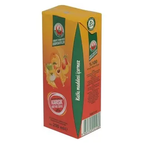 Tarım Kredi %100 Sarı Karışık Suyu 200 Ml