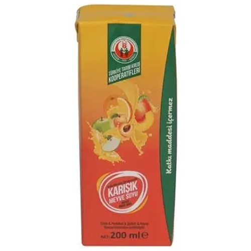 Tk %100 Sarı Karışık Suyu 1 L