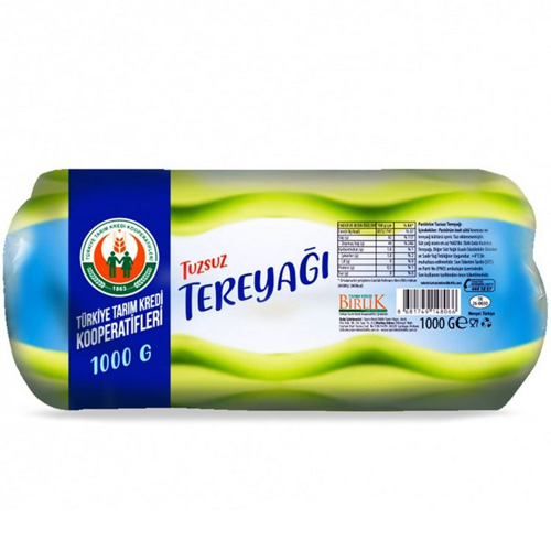 Tarım Kredi Tuzsuz Tereyağı 1000 Gr