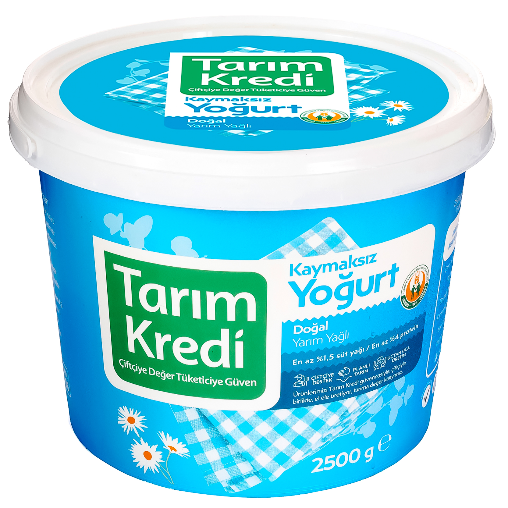 Tarım Kredi Yarım Yağlı Yoğurt 2.5 Kg