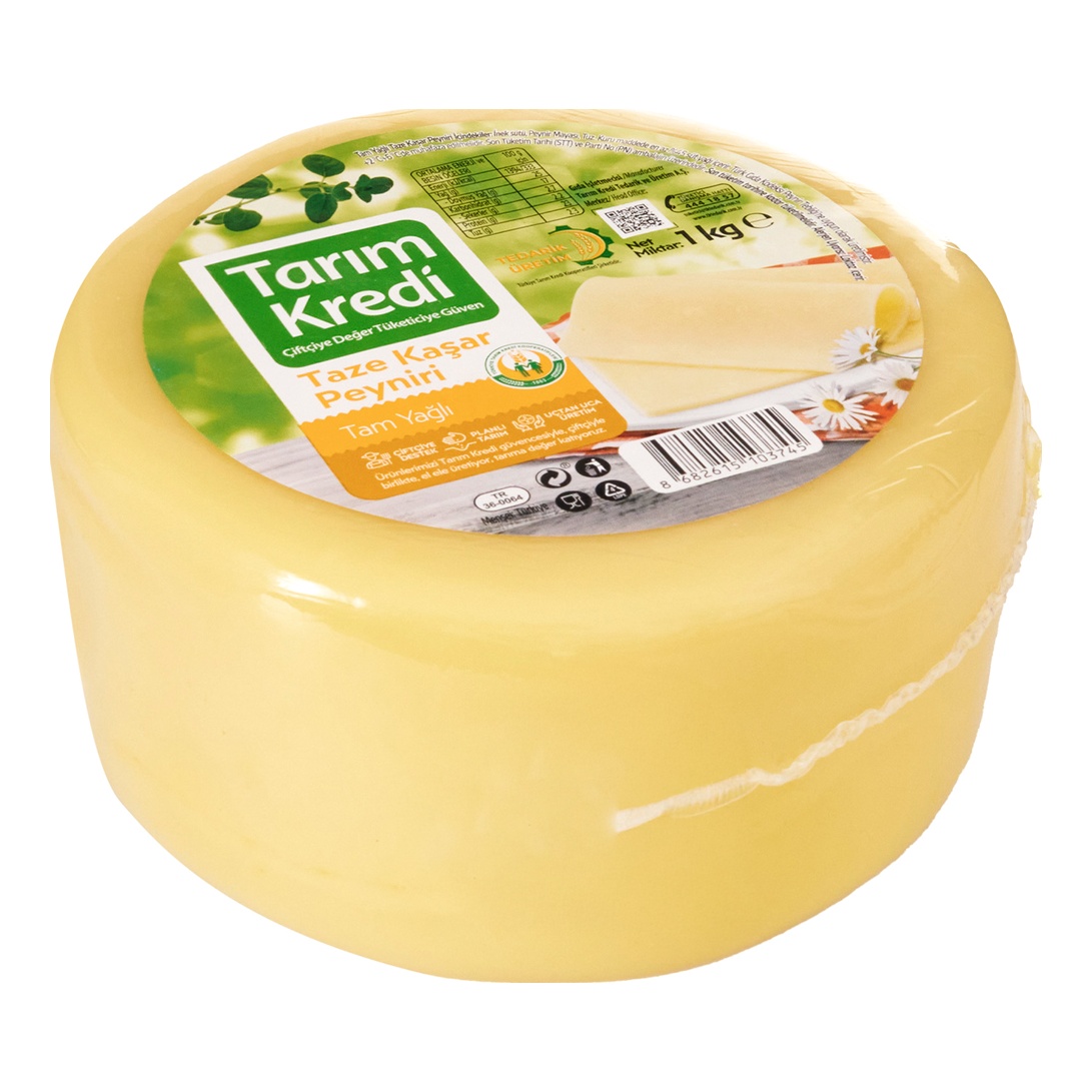 Tarım Kredi Yuvarlak Taze Kaşar 1 Kg