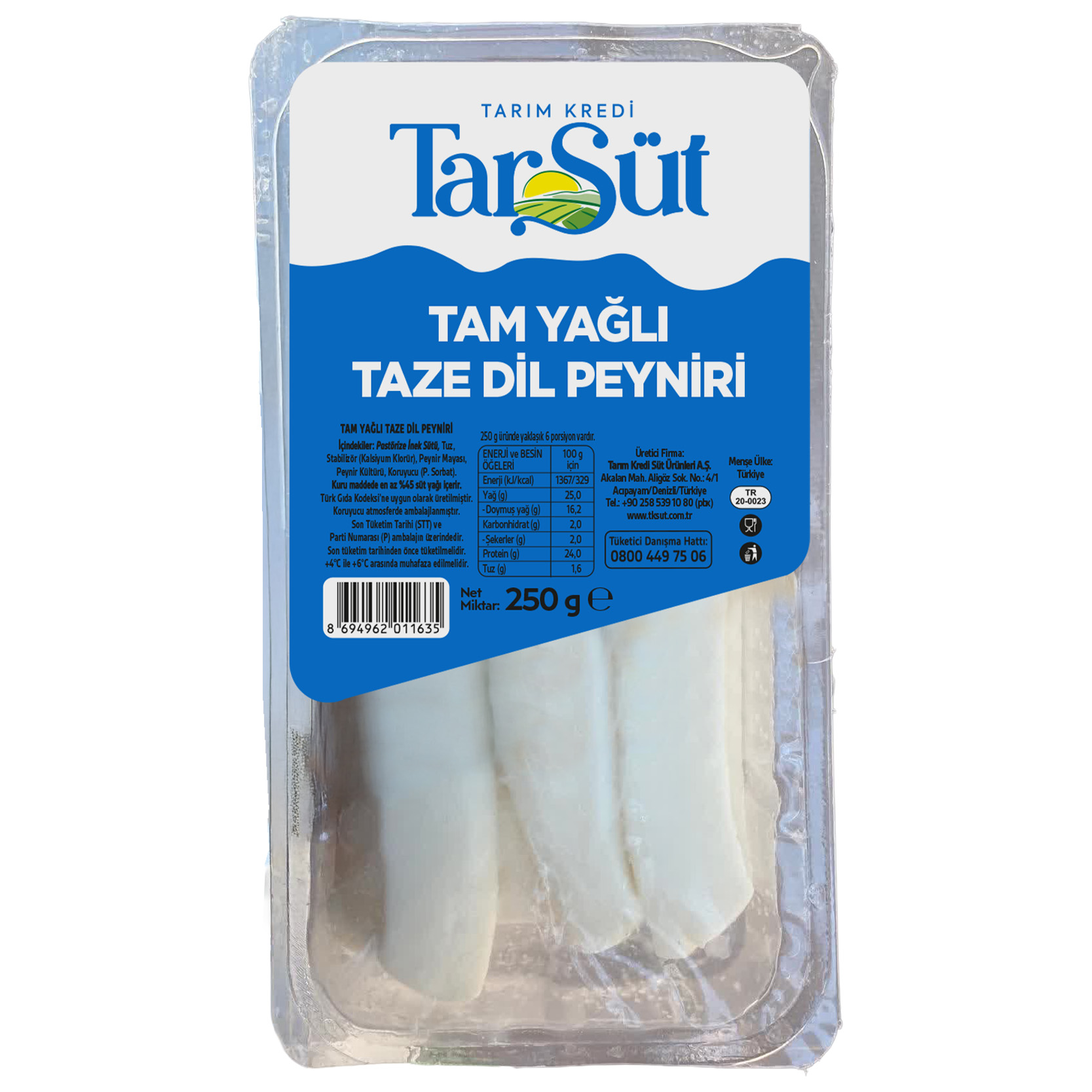 Tarsüt Dil Peyniri 250 Gr