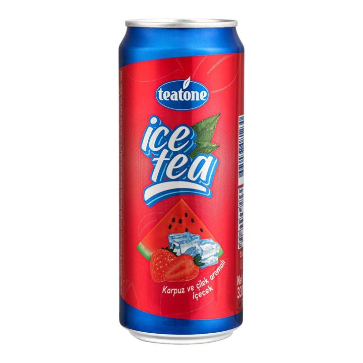 Buzlu Çay Karpuz - Çilek Aromalı 330 Ml Teatone