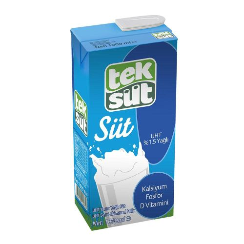 Teksüt Yarım Yağlı Süt 1 Lt