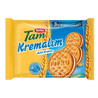 Torku Bisküvi Tam Sütlü Kremalı 249 Gr