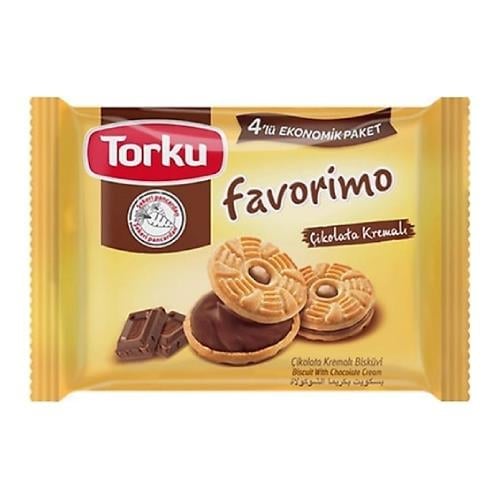 Torku Favorimo Çikolata Kremalı Bisküvi 4X61 Gr