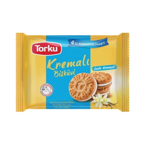 Torku Sade Kremalı Bisküvi 4 x 61 Gr