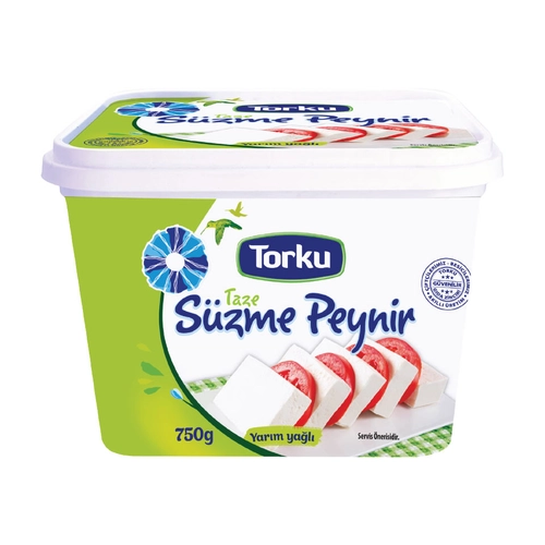 Torku Süzme Yarım Yağlı Beyaz Peynir 750 Gr