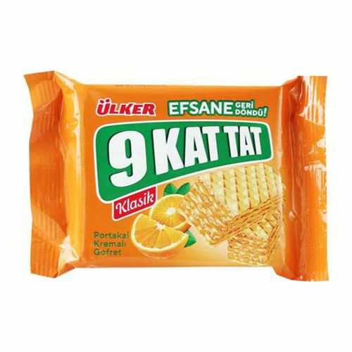 Ülker 9 Kat Portakal Kremalı Gofret 39 Gr
