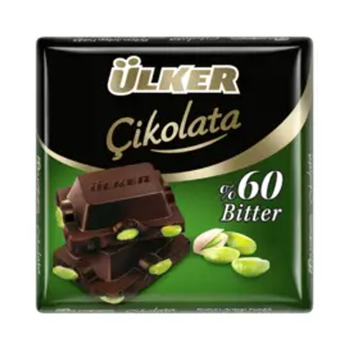 Ülker Bütün Ant.fıstıklı %60 Bitter Çikolata 65 G