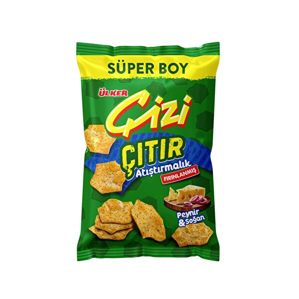 Ülker Çizi Çıtır Peynir & Soğan Süper Boy 120 Gr
