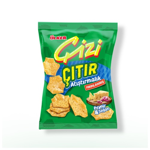Ülker Çizi Çıtır Peynir ve Soğanlı Atıştırmalık 50 Gr