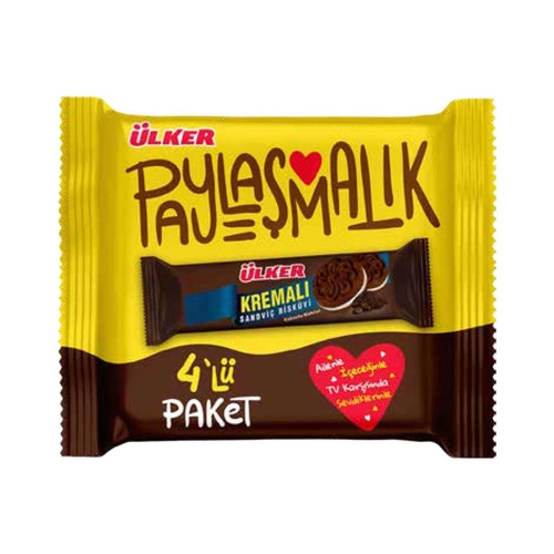 Ülker Rondo Bisküvi Kakaolu Kremalı 4 x 61 Gr