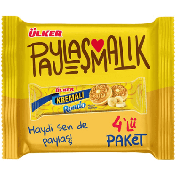 Ülker Rondo Bisküvi Muzlu Kremalı 244 Gr