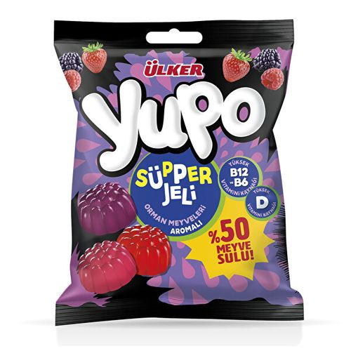Ülker Yupo Süper Jelly Şeker B D Vitaminli 64 Gr