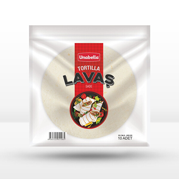 Unabella Tortilla 25cm Sade 10 Adet