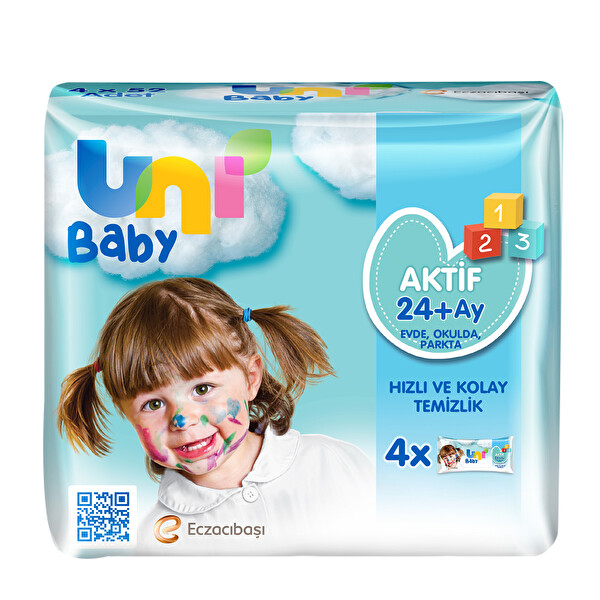 Uni Baby Aktif Islak Mendil 208 Adet