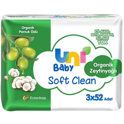 Uni Baby Soft Clean Sensitive Islak Mendil 156 Adet