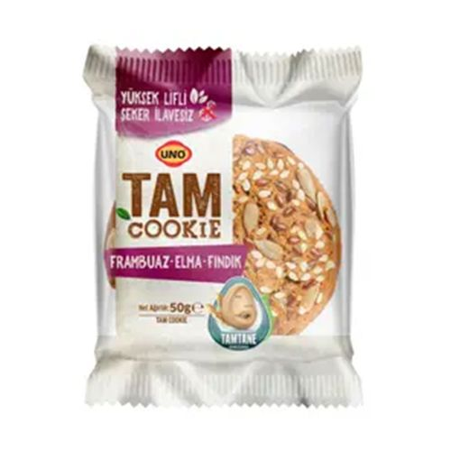 Uno Tam Cookıe Frambuaz Elma Fındık 50g