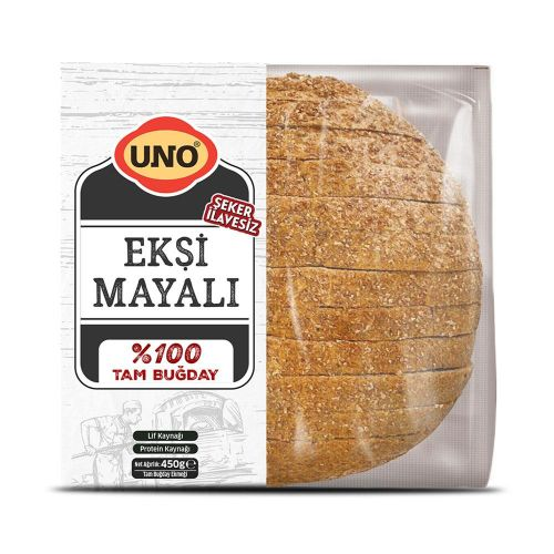 Uno Ekşi Mayalı Tam Buğday Ekmek 450 Gr