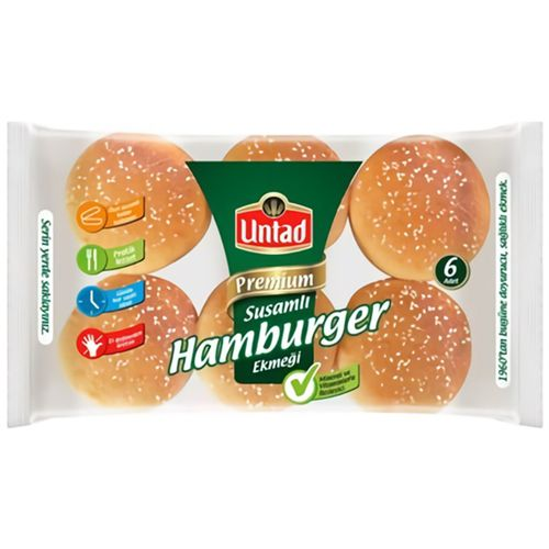 Untad Premium Hamburger Susamlı 6*85 G