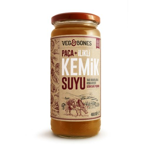Veg&Bones Paça+İlikli Kemik Suyu 480 Ml