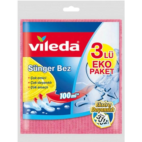 Vileda Sünger Temizlik Bezi 3 Adet