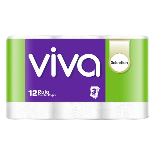 Viva Selection 3 Katlı Tuvalet Kağıdı 12 Adet