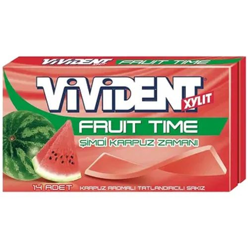 Vivident 45dk Cüzdan Karpuzlu Sakız 26 Gr
