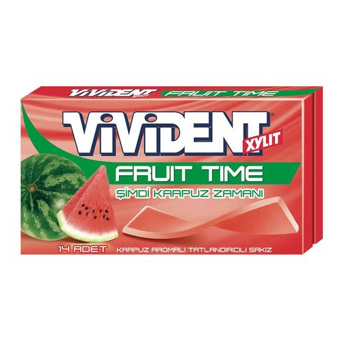 Vivident Fruit Sakız Karpuz Aromalı 26 gr