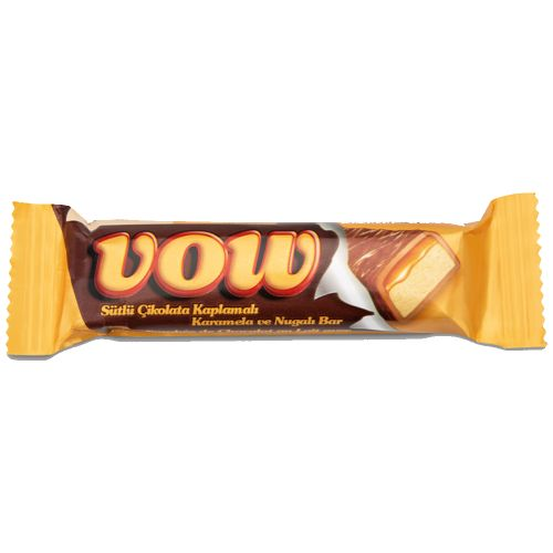 Vow Karamelli Nugalı Bar 40 Gr
