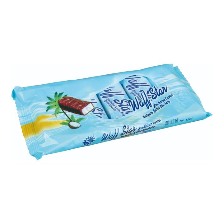 Waff Star Hindistan Cevizi Kaplamalı Bar 125 Gr
