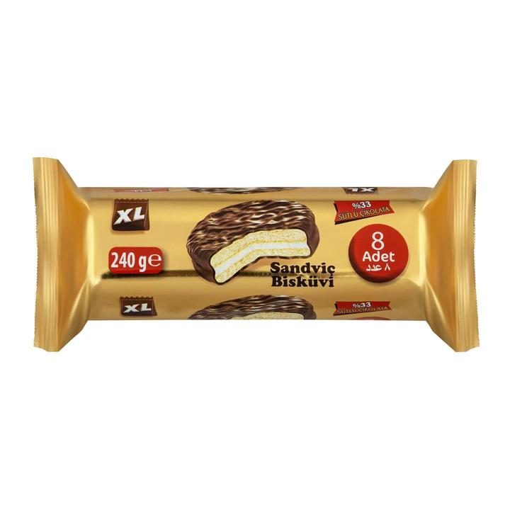 XL Çikolata Kaplı Sandviç Bisküvi 240 Gr