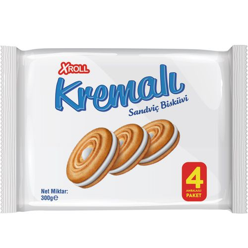Xroll Bisküvi Kremalı 300 Gr