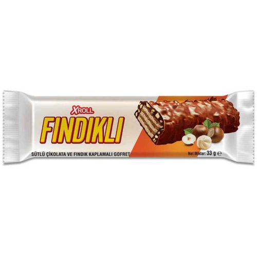Xroll Gofret Çikolatalı ve Fındıklı 33 gr